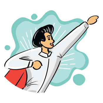 Superhero Dad vector
