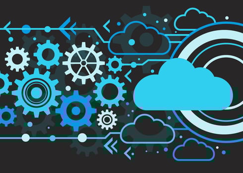 Cloud Technology Bakcground vector