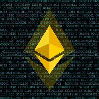 Ethereum Network Background vector