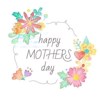 Watercolor Flowers, Leaves, Heart And Ornaments vector