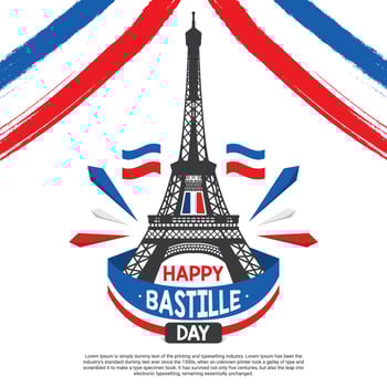 Bastille Day Illustration Vector
