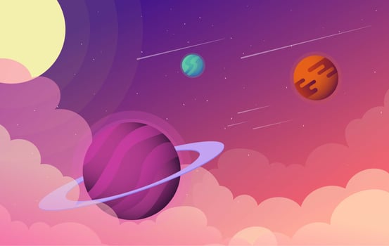Vector Sci-Fi Space Illustration