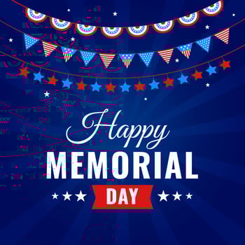 Happy Memorial Day Celebration vector
