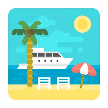 Beach View vector