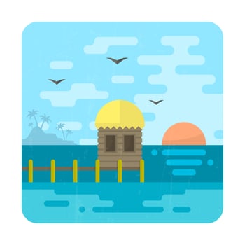 Beach House vector
