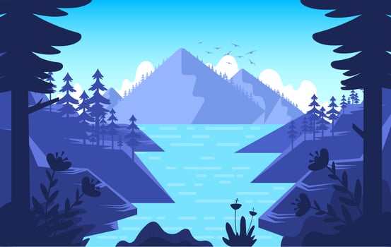 Vector Nature Landscape Illustration