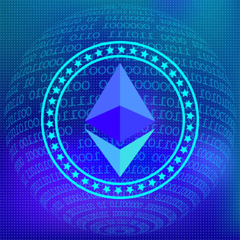 Ethereum Network Background vector