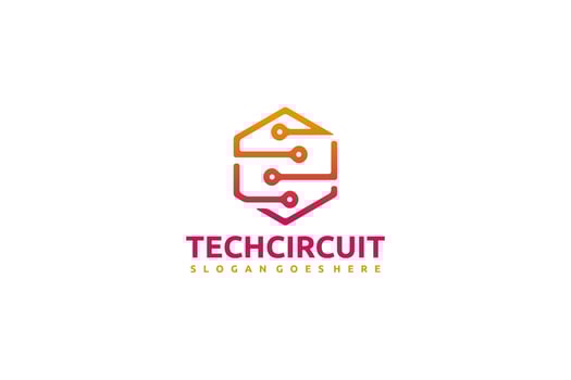 Technology Circuit Logo vector