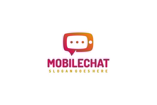 Mobile Chat Logo vector