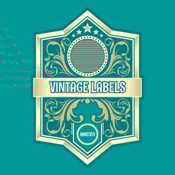 Vintage Labels Ornamental Vector