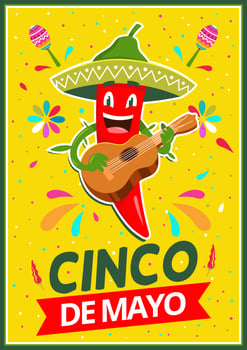 Cinco De Mayo Poster Design vector