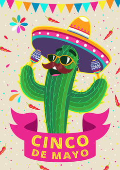 Cinco De Mayo Greeting Card vector