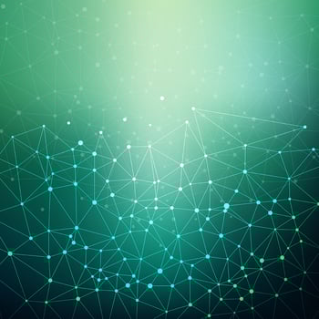 Connecting dots and lines background  vector