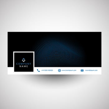 Modern social media cover design  vector