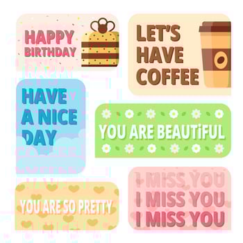 Nice Messages Text Bubbles vector