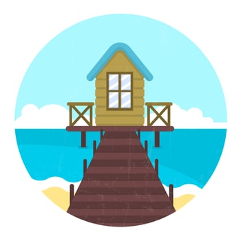 Beach House vector