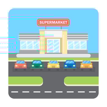 Supermarket Illustration vector