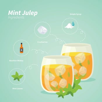 Mint Julep Illustration vector