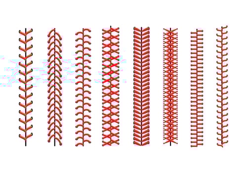 Baseball lace Icons vector
