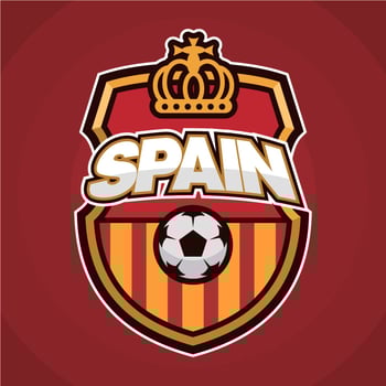 Spainish Soccer Patch vector