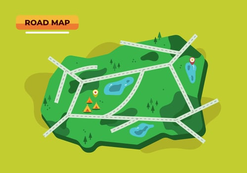Road Map Vector