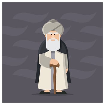 Male Guru Character vector