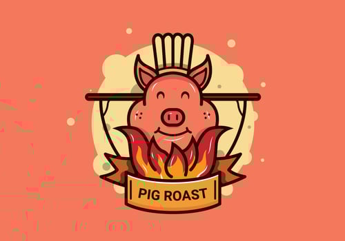 Pig Roast Vector