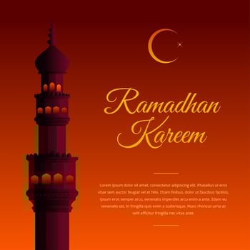 Ramadhan Kareem Greeting vector