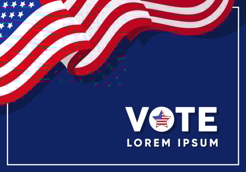 USA Campaign Sign Template vector