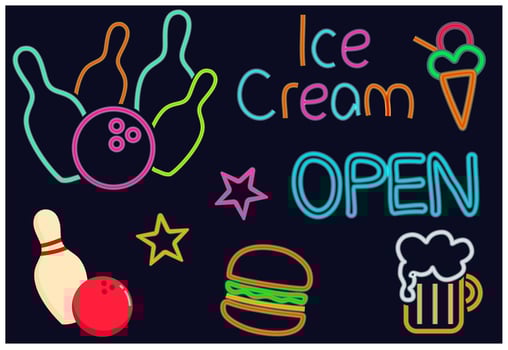 Neon Signs Vectors