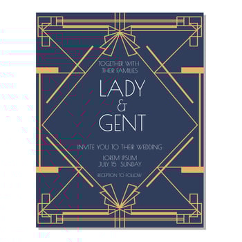 Wedding Card Invitation Vector