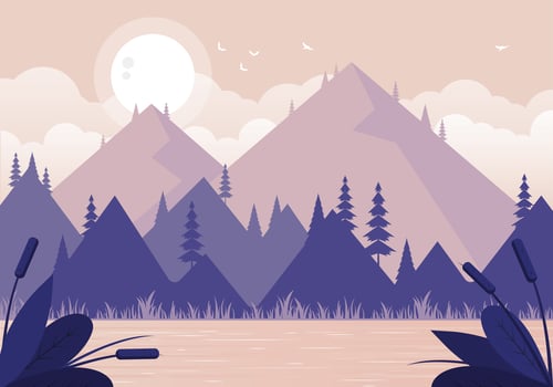 Vector Nature Landscape Illustration