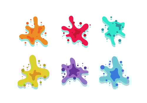Inkblot Cartoon Vector 