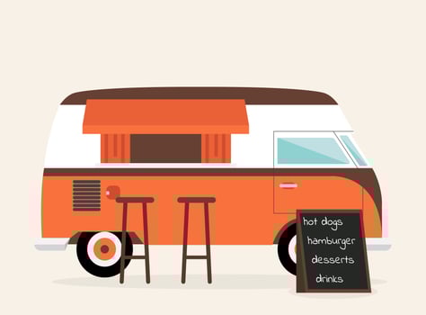 Retro Food Truck vector
