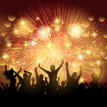 Party crowd background  vector