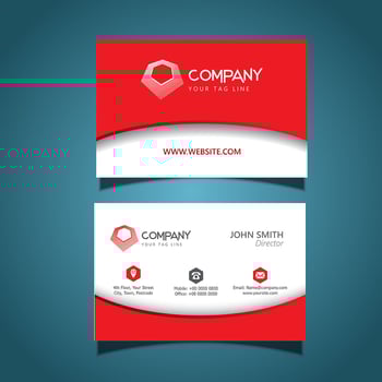 Business card template vector