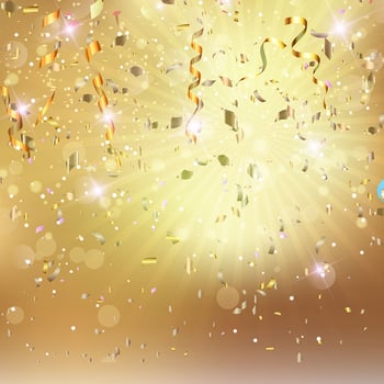 Confetti and streamers  vector