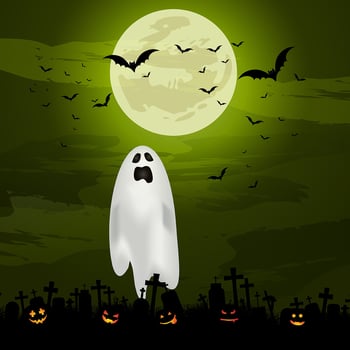 Halloween ghost background  vector