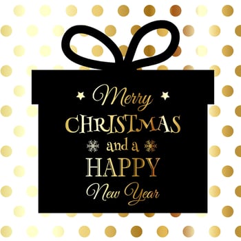 Gold and black Christmas background  vector