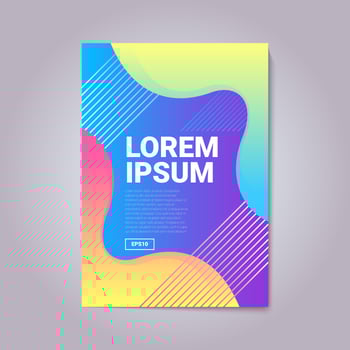 Modern Abstract Gradient Shapes Cover Composition vector