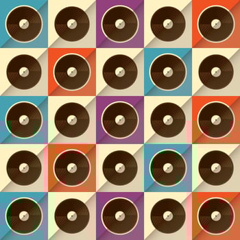 vinyl records vector