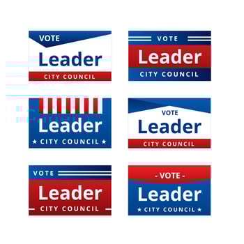 Campaign Sign Templates Vector