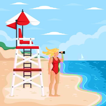 Lifeguard vector