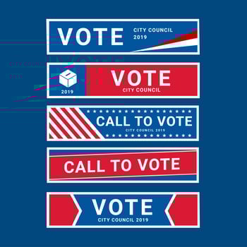 Campaign Signs vector