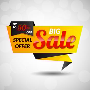 Big Super Sale Sticker vector