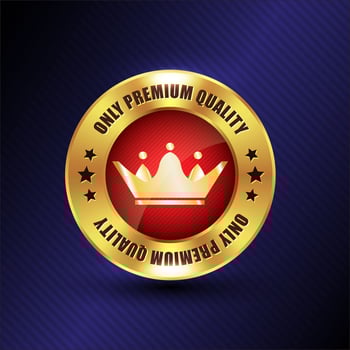 Only Quality Badge vector