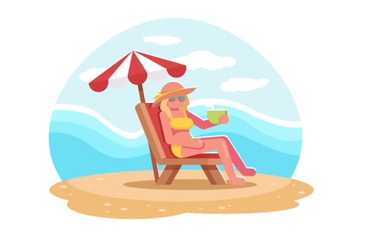 Beach Bum Vector