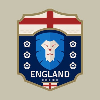 England World Cup Soccer Badge vector