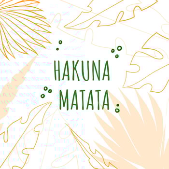 Tropical Leaves With Inspirational Quote vector