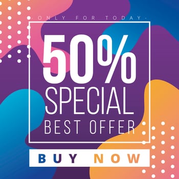 Gradient Sale Background vector